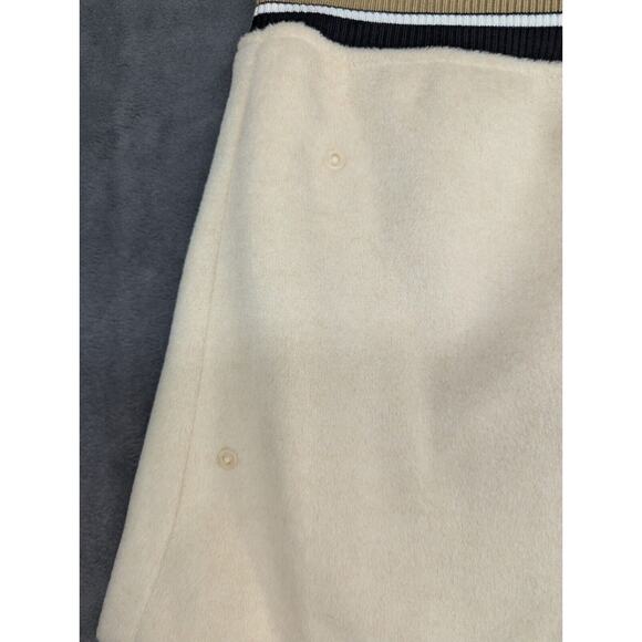 13DE MARZO Vintage Baseball Dress Lamb's Wool Skirt Mini Small - Picture 7 of 12